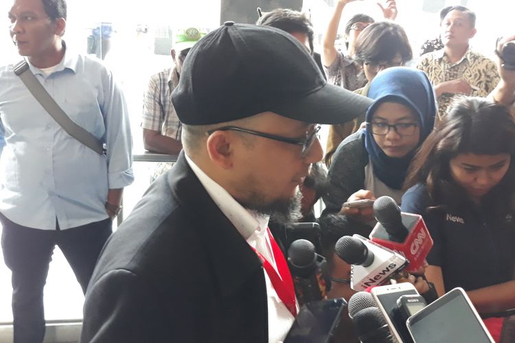 Penyidik KPK Novel Baswedan di Pengadilan Tipikor Jakarta, Kamis (10/1/2019).