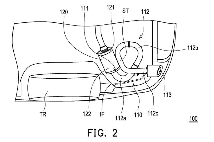 Paten desain knalpot terbaru Honda yang diklaim dapat meningkatkan efisiensi BBM