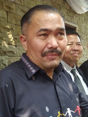 Pengacara keluarga Brigadir J, Kamaruddin Simanjuntak, saat ditemui di Mabes Polri, Jakarta Selatan, Selasa (16/8/2022). 