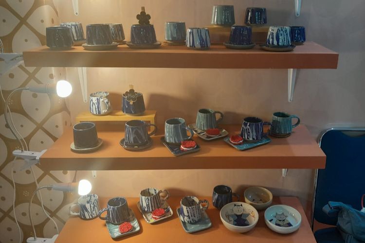 Produk-produk Jinjit Pottery di Pameran Dhawfest 2024