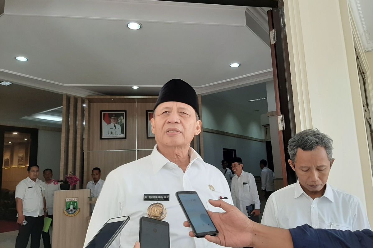 Gubernur Banten Wahidin Halim saat ditemui di Kawasan Pusat Pemerintah Provinsi Banten (KP3B) Kota Serang, Rabu (11/3/2020).
