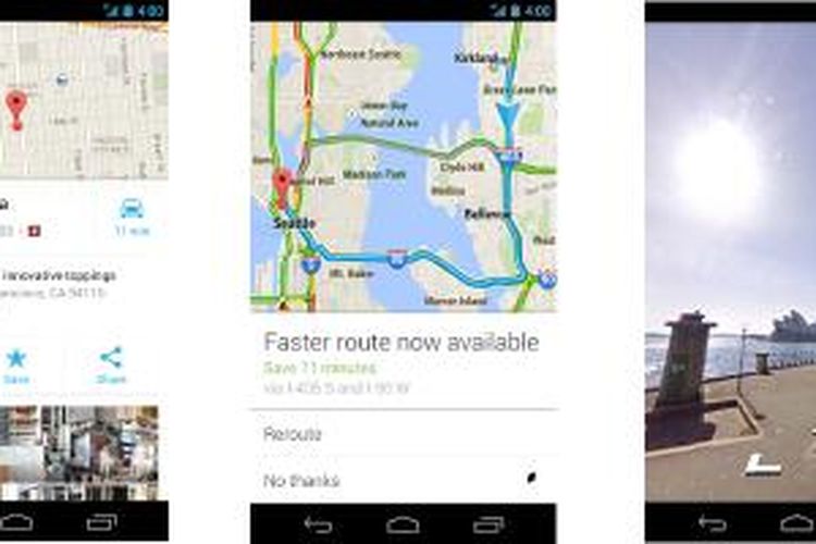 Tampilan baru Google Maps untuk Android