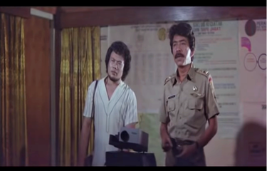 Rhoma Irama dalam film drama klasik Indonesia, Badai di Awal Bahagia (1981).