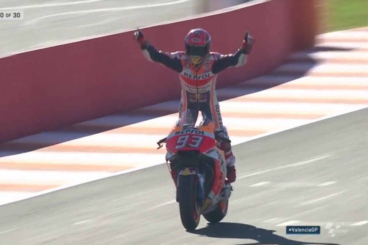 Marc Marquez berhasil meraih gelar juara dunia keempat di 2017.