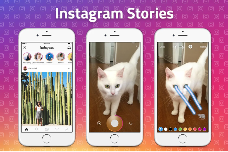 Throwback 2016, tampilan awal Instagram Stories saat pertama kali dirilis pada 2 Agustus 2016.