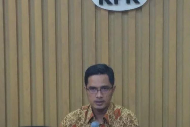 Juru Bicara Komisi Pemberantasan Korupsi (KPK) Febri Diansyah di gedung KPK, Jakarta, Rabu (25/1/2017)