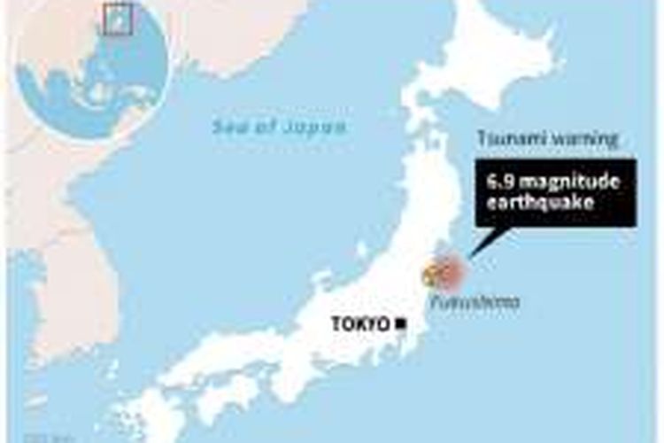 Jepang timur laut dilanda gempa bermagnitudo 6,9 pada Selasa (22/11/2016). 