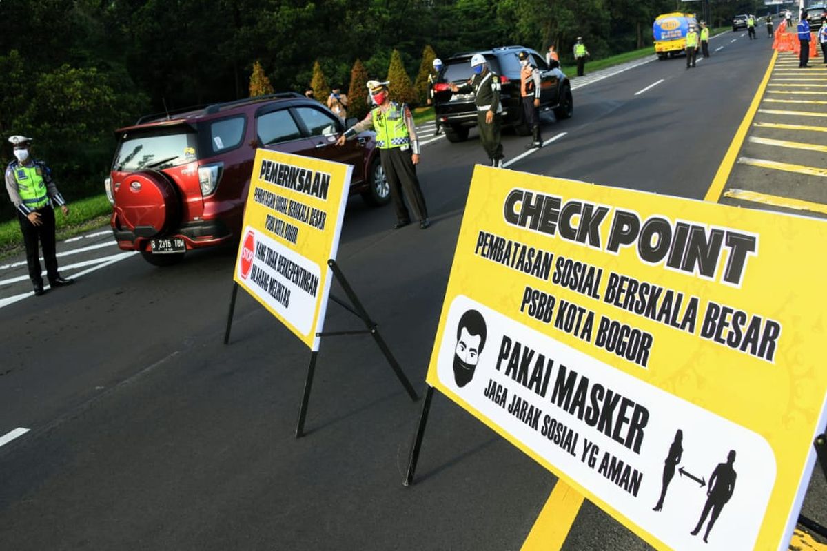 Kabupaten Bogor, Kota Depok, serta Kota dan Kabupaten Bekasi (Bodebek) mulai menerapkan Pembatasan Sosial Berskala Besar (PSBB) hari pertama.