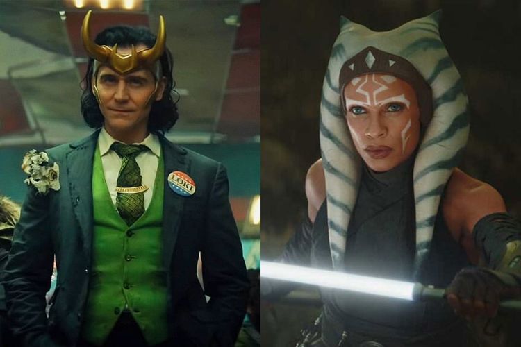 Loki dan Ahsoka dalam serial Marvel dan Star Wars terbaru.