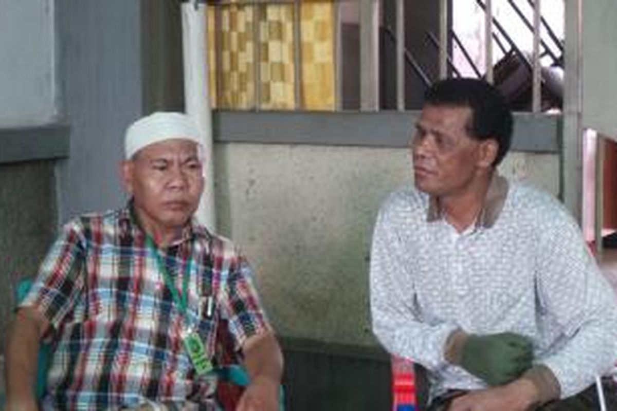 Terpidana kasus pemerasan dan pencucian uang Hercules Rozario Marcal di LP Klas I Cipinang, Jakarta Timur. Sabtu (9/5/2014).