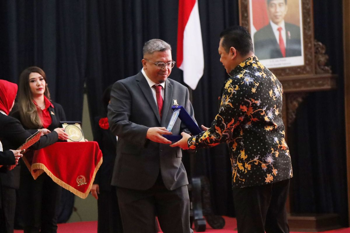 Ketua Umum Pengurus Pusat INI Irfan Ardiansyah seusai pelantikan dan pengukuhan pengurus baru INI periode 2023-2026 di Gedung Nusantara IV Rabu (10/1/2024).