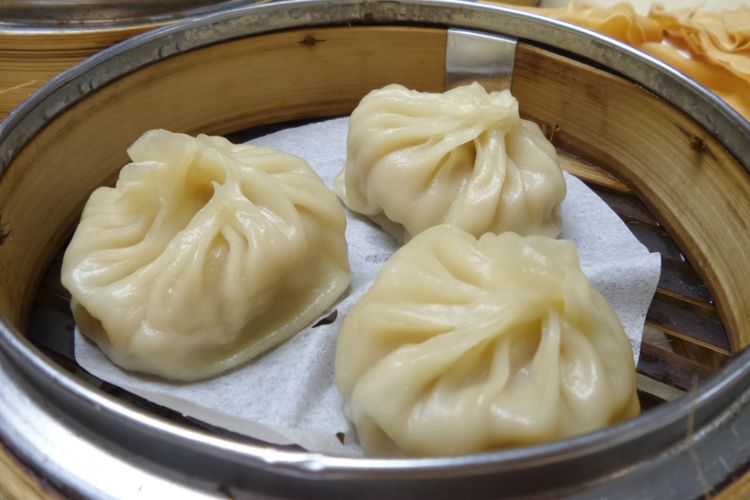 Salah satu menu Dimsum di kantin Islamic Center, Ammar and Osman Ramju Sadick Islamic Centre, Oi Kwan Road, di daerah Wan Chai, Hongkong.