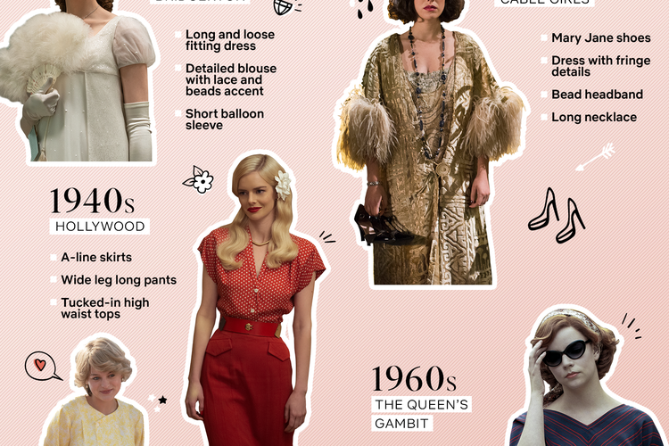 Infografis film dengan fashion timeless