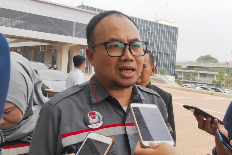 Direktur Utama PT KCIC Dwiyana Slamet Riyadi saat ditemui di Stasiun Halim, Jakarta, Rabu (13/9/2023).