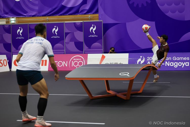 Debut Manis di Asian Games 2026, Atlet Teqball Yoga Ardika Raih Dua Kemenangan