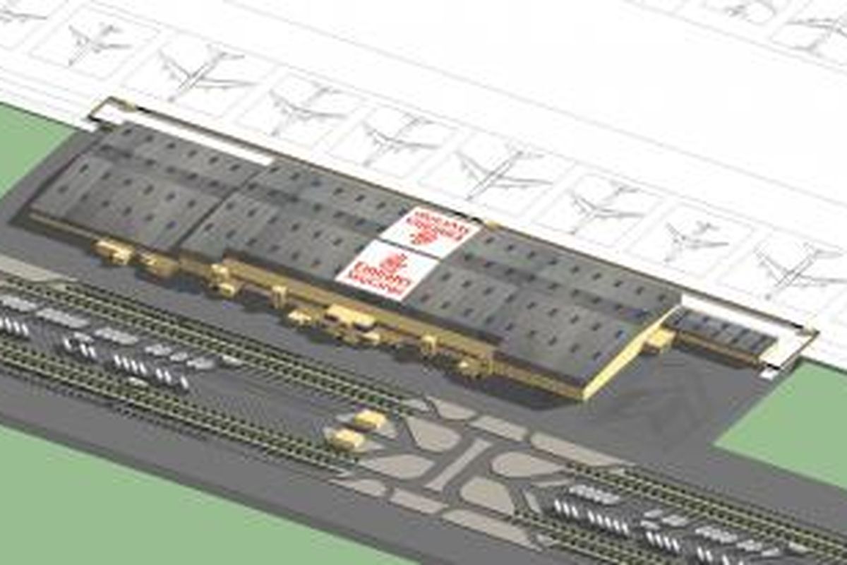 Terminal kargo di Dubai World Central Bandara Internasional Al Maktoum ini berkapasitas 700.000 ton per tahun.