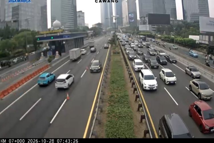 Tol Jakarta Pagi Ini Padat di Cawang dan Semanggi, Tol Janger Macet di 3 Titik