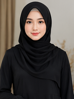 Inspirasi warna jilbab yang cocok dipadukan dengan gamis hitam, mulai dari nuansa netral, soft, earthy, hingga bold yang elegan.
