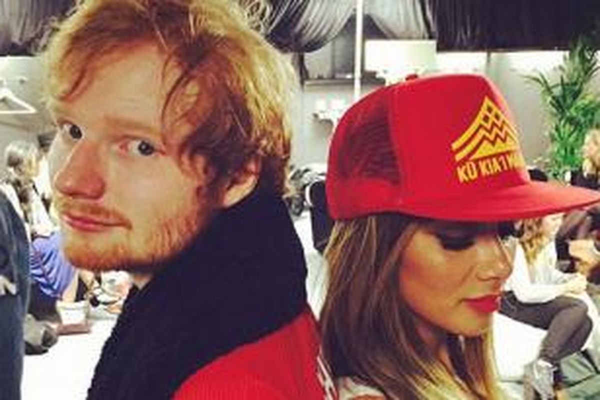 Ed Sheeran and Nicole Scherzinger.