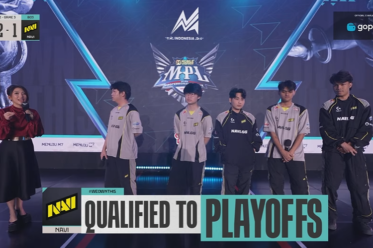 Tim Navi yang lolos ke babak Playoff MPL S16 untuk pertama kalinya.