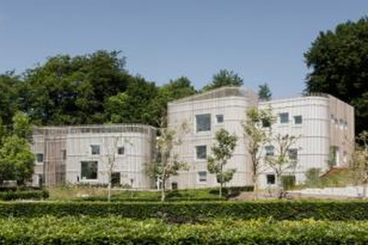 Tampak depan Livsrum Cancer Care Cente di Denmark.