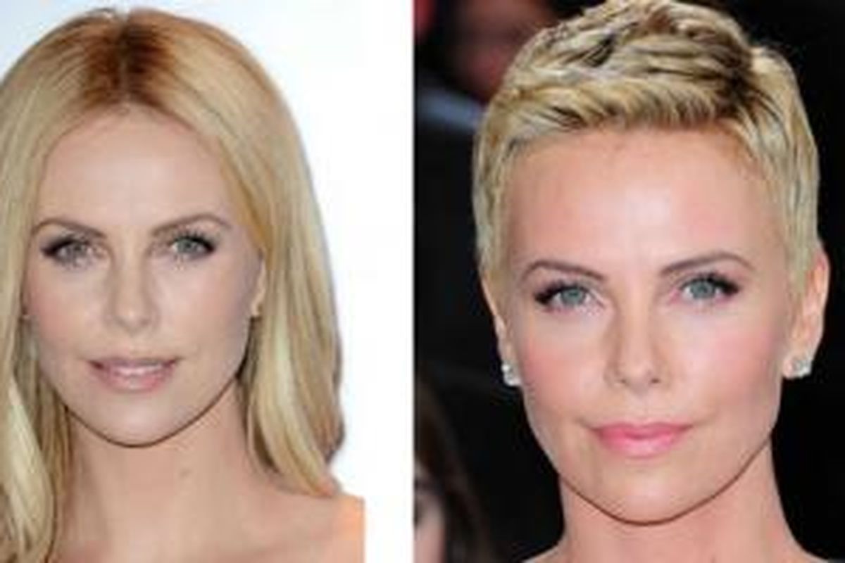 Di usianya yang menginjak 41 tahun, Charlize Theron memutuskan untuk memangkas habis rambutnya agar terlihat lebih segar dan praktis