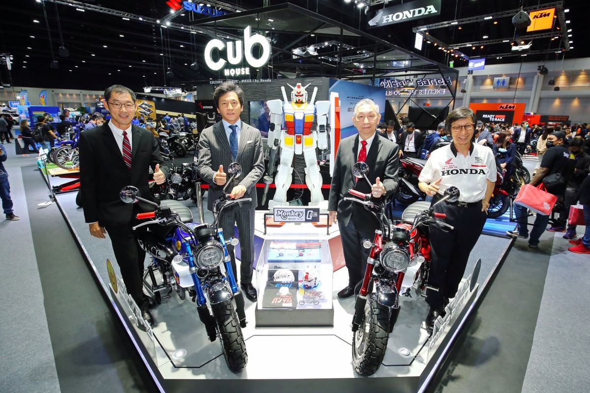 Honda Monkey versi Gundam edisi terbatas dirilis di Motor Expo 2020 di Thailand