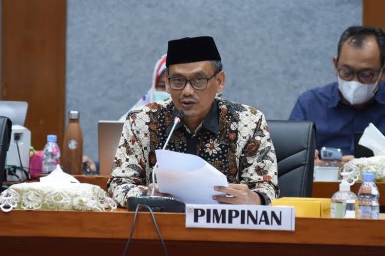 Wakil Ketua Komisi X DPR RI Abdul Fikri Faqih dalam sebuah rapat di Gedung DPR RI, Jakarta.