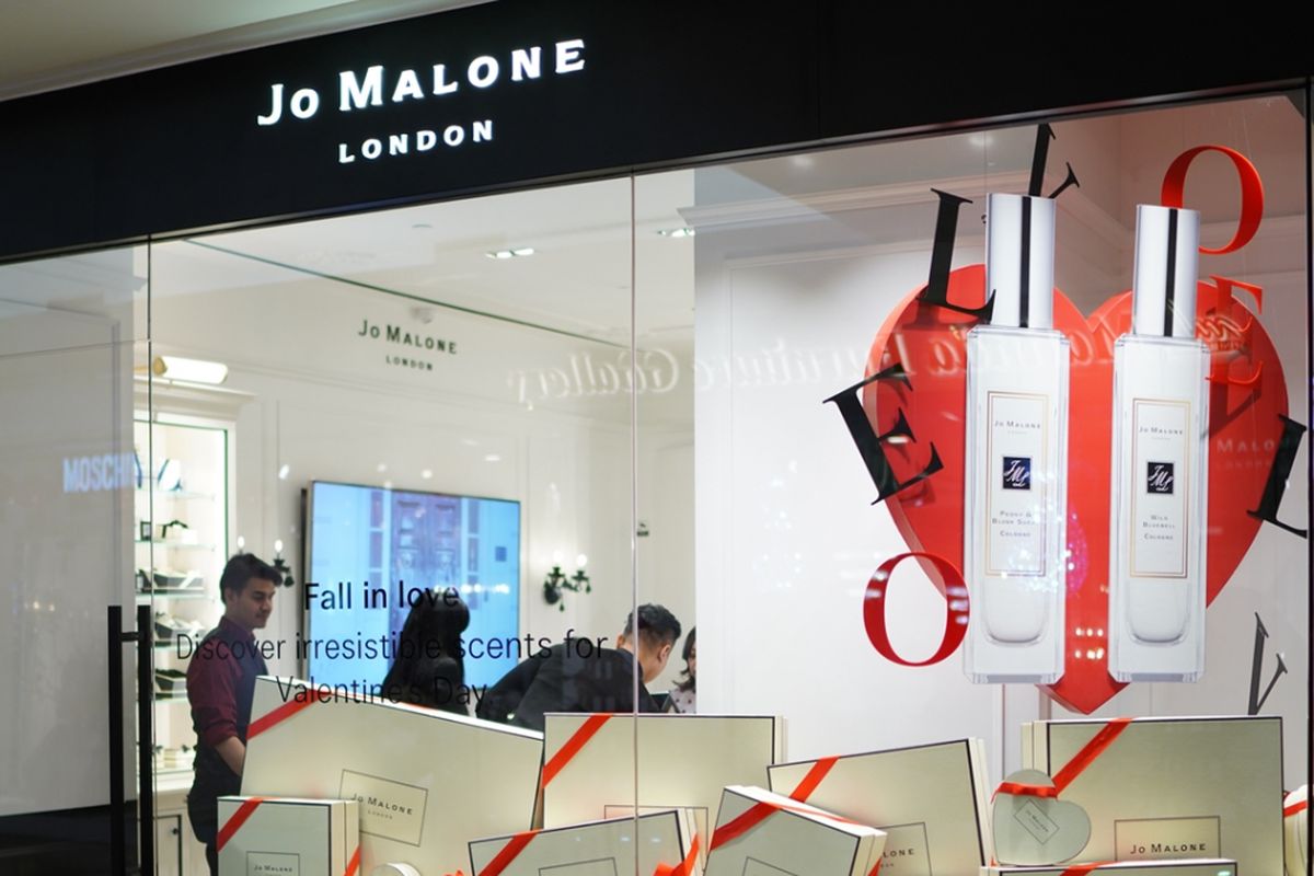 Butik Jo Malone di mal Plaza Indonesia Jakarta.