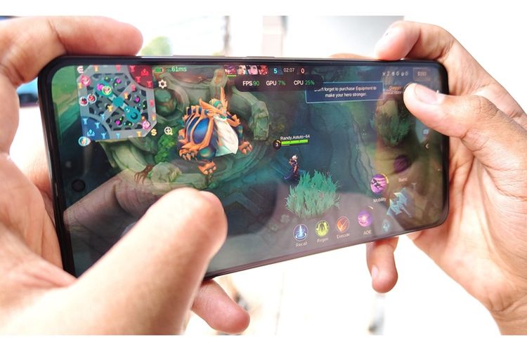 Pengujian realme 14 5G untuk bermain game.