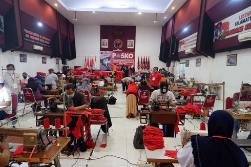 Kantor Partai di Surabaya Berubah Jadi Tempat Produksi Sejuta Masker