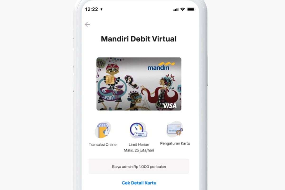 Cara aktivasi kartu virtual Mandiri dengan mudah melalui aplikasi Livin by' Mandiri.