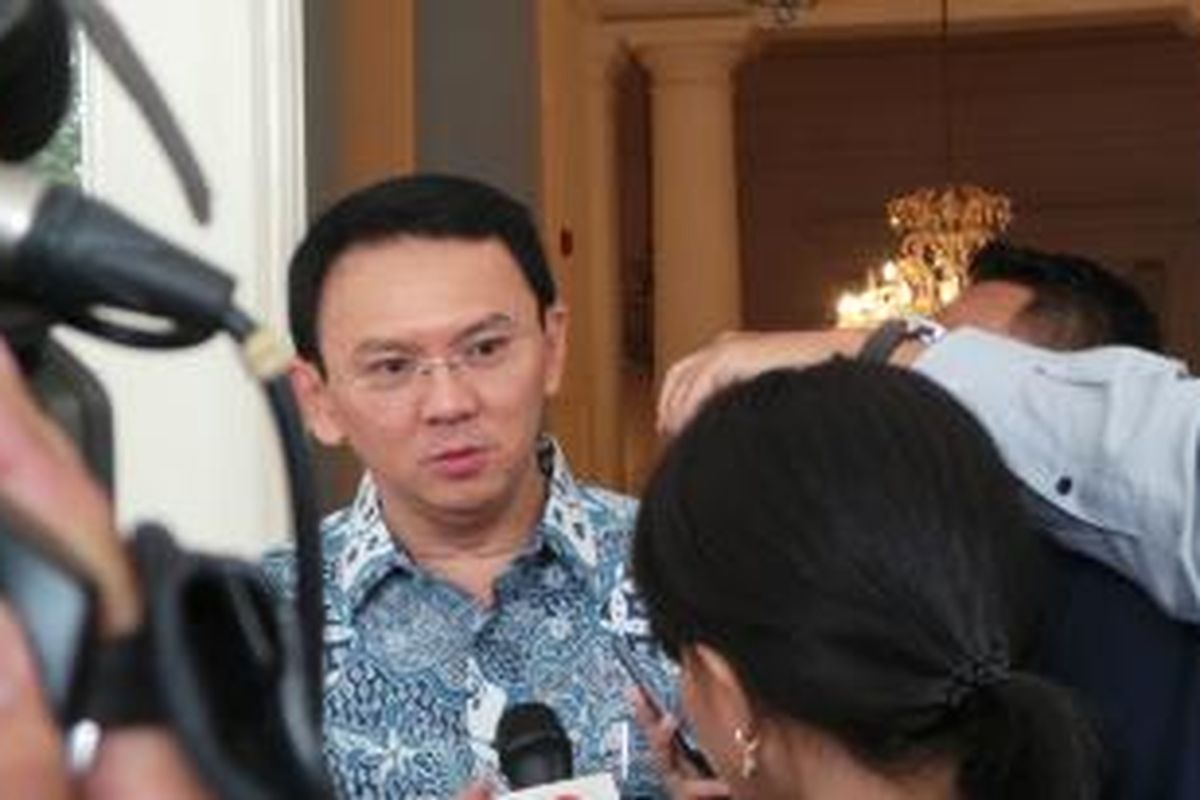 Gubernur DKI Jakarta Basuki Tjahaja Purnama di Balai Kota, Jumat (25/9/2015).