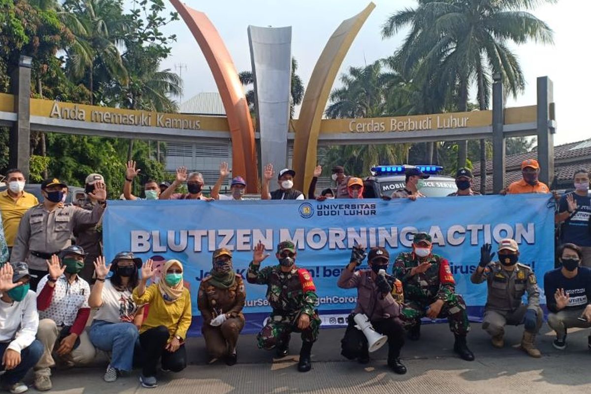 Universitas Budi Luhur salurkan bantuan logistik untuk masyarakat dan tenaga medis terdampak Pembatasan Sosial Berskala Besar (PSBB) DKI Jakarta selama pandemi Covid-19.