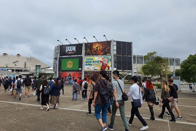 Suasana area venue utama Tokyo Game Show