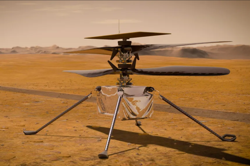  Helikopter Ingenuity NASA Rayakan Penerbangan Ke-70 di Mars