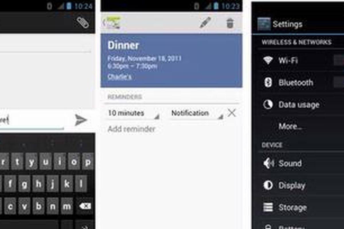 Antarmuka Holo dari Google, harus diimplementasikan ke dalam perangkat Android untuk mempermudah pengembang dan vendor mengintegrasikan widget, tombol aplikasi, dan menu di layar.