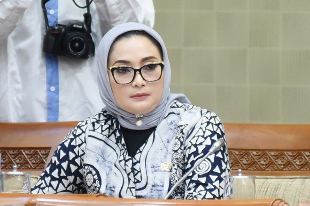 Anggota Komisi IX DPR RI Lucy KurniasarI saat siaran pers pada hari Kamis, (14/5/2020).
