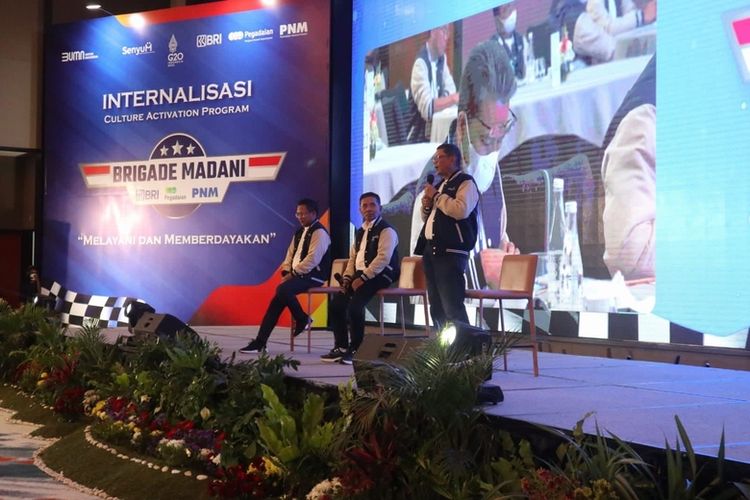Roadshow Internalisasi dan Sosialisasi Kultur Brigade Madani di Ballroom Puman Hotel, Bandung, Jawa Barat, Jumat (25/3/2022)