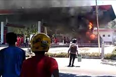 SPBU Campalagian di Polewali Mandar Terbakar, Satu Korban Dilarikan ke Rumah Sakit