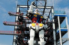 Replika Gundam Raksasa Setinggi 18 Meter di Yokohama Ditutup