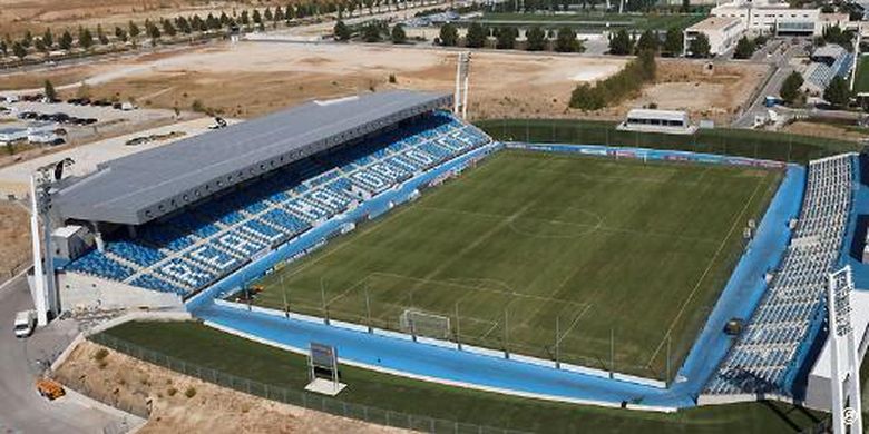 Potret Estadio Alfredo Di Stefano, Madrid, Spanyol.