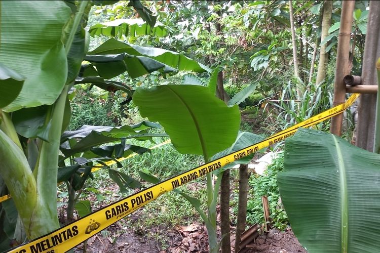 Lokasi kejadian pembacokan tukang rongsok hingga tewas di Jalan Banjaran Pucung, Cilangkap, Tapos, Depok, pada Rabu (15/3/2023).