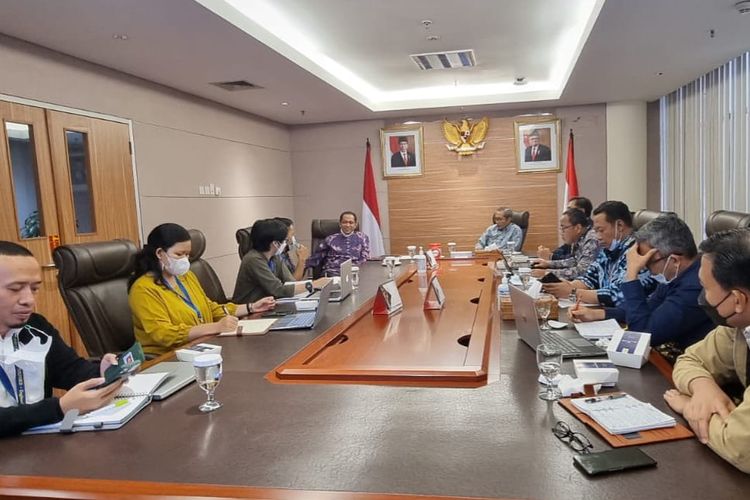 Komisi Pemberantasan Korupsi (KPK) menerima audiensi Indonesia Corruption Watch (ICW) di Gedung Merah Putih KPK, Jakarta, Rabu (22/6/2022).