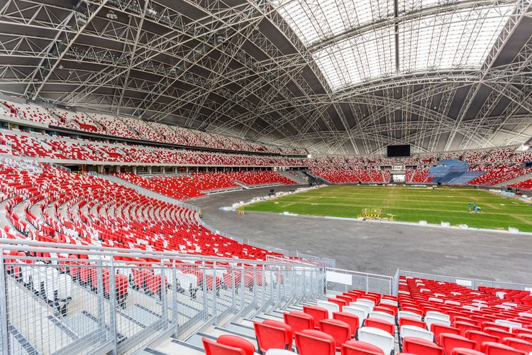 Ilustrasi Stadion Nasional Singapura.