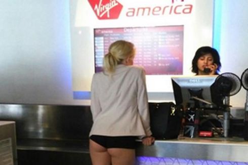 Jadi Viral, Foto Wanita Hanya Pakai Celana Dalam 