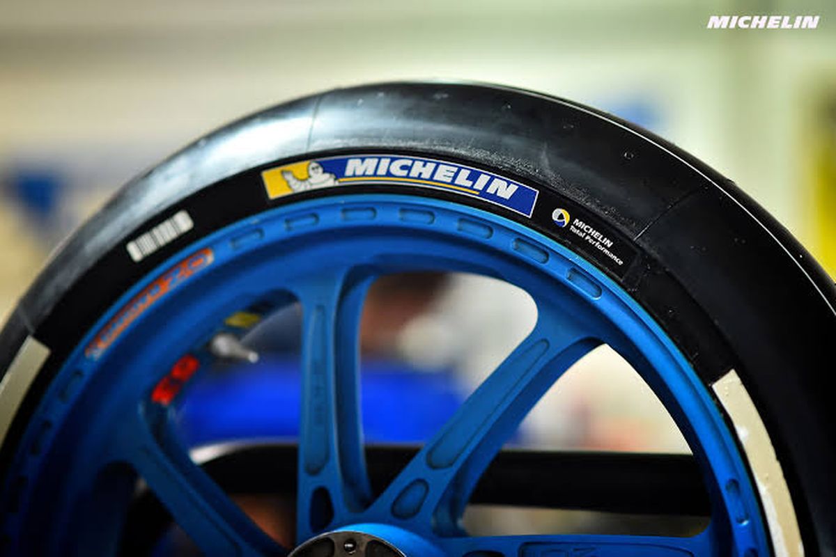 Ban balap Michelin yang digunakan di MotoGP