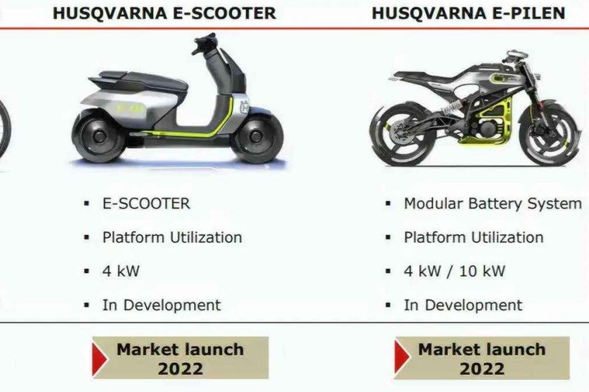 Motor listrik Husqvarna meluncur di 2022