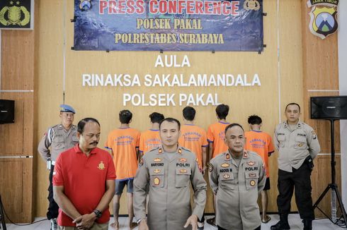 Polisi Tangkap 6 Pelaku Tawuran Antarperguruan Silat di Surabaya  