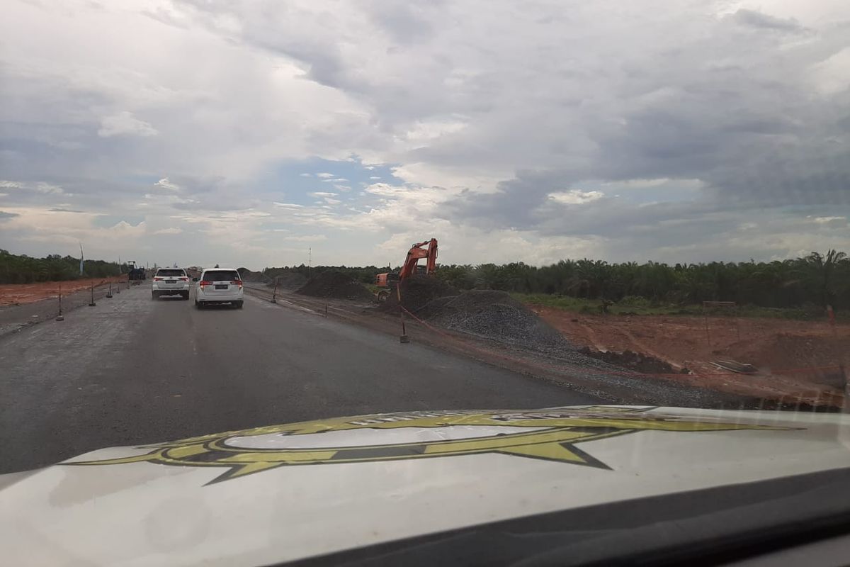 Kondisi Jalan Tol Kayu Agung-Palembang